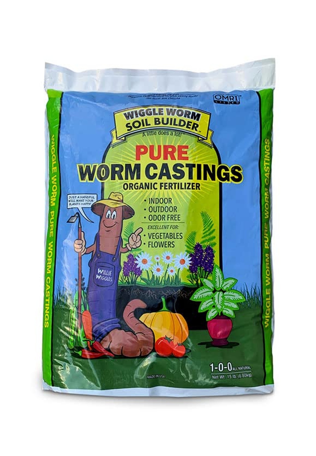 Wiggle Worm GMWW30 Unco Industries Builder Worm Castings, 30 lb Compost, Soil…