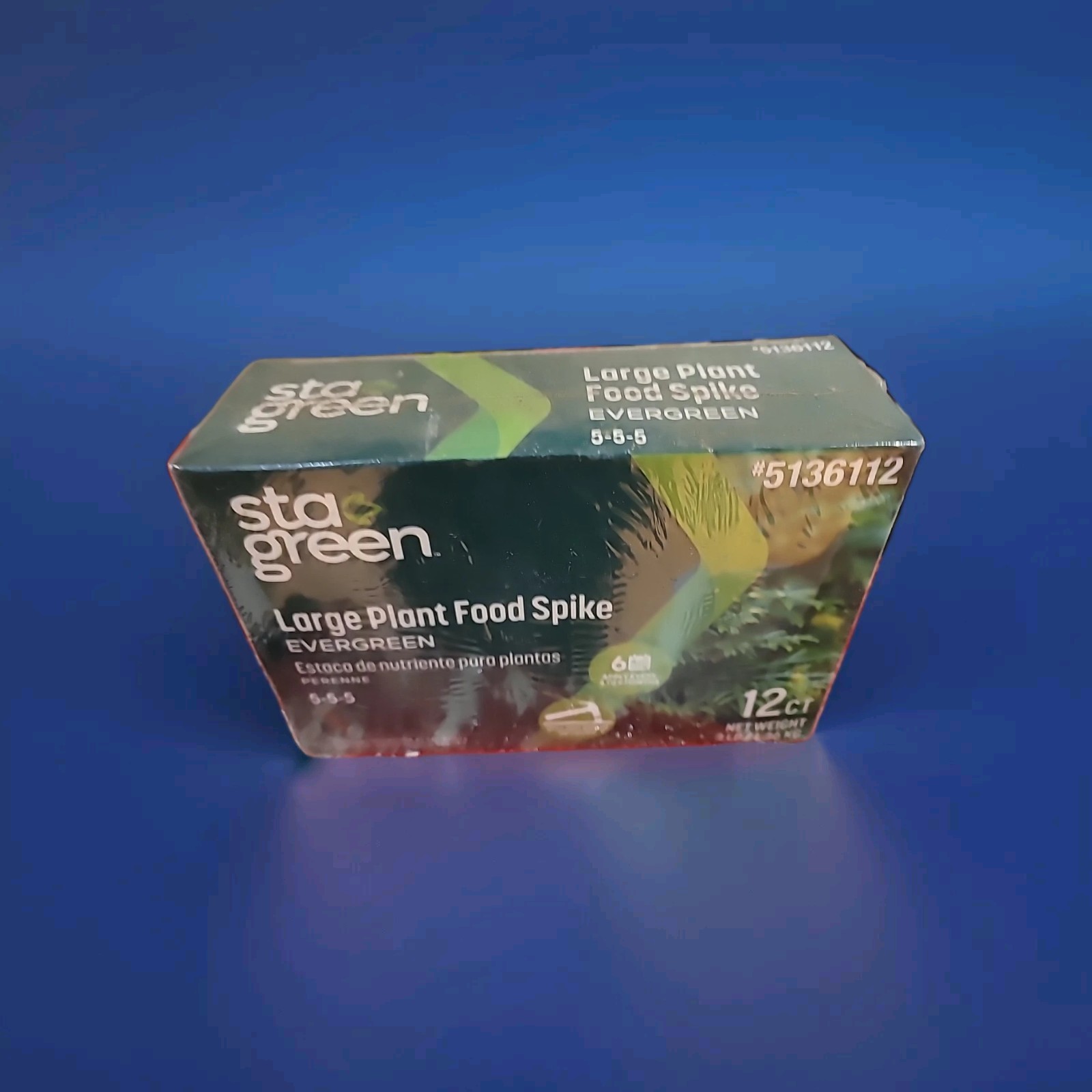 New Sta-Green Large Plant Food Spike Trees &Shrubs Nutrition 12 Spikes 5-5-5 NKP