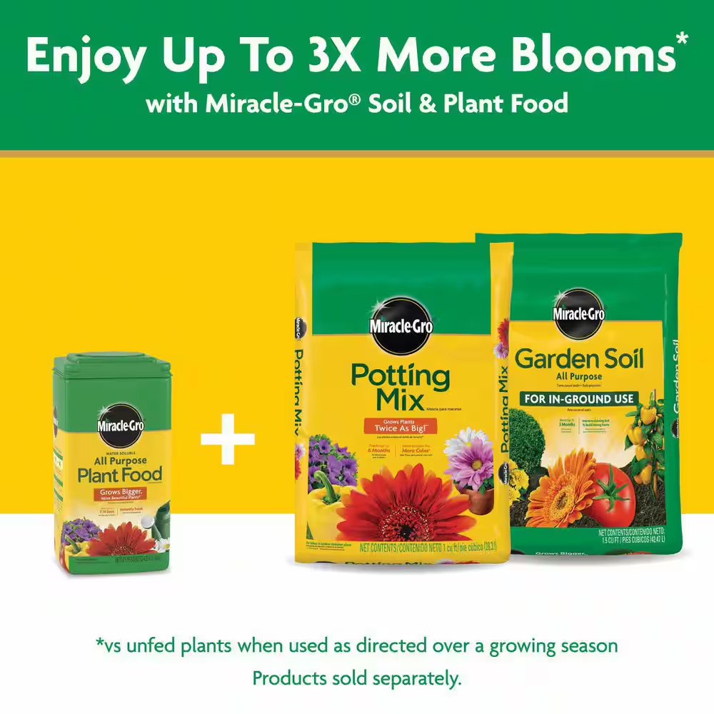 Water Soluble All Purpose Plant Food 4.25 Lbs. for Indoor/Outdoor Plants, Roses,