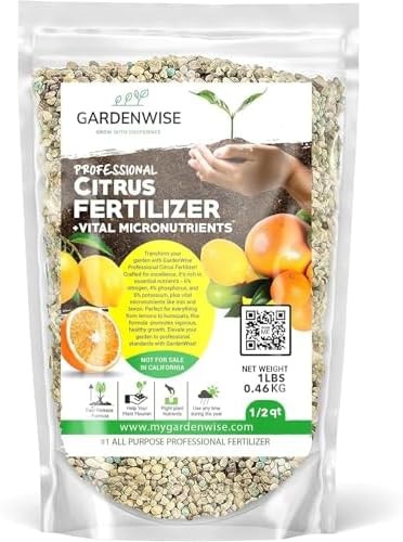 GARDENWISE Professional Citrus Fertilizer + Vital Micronutrients; Perfect Bal…