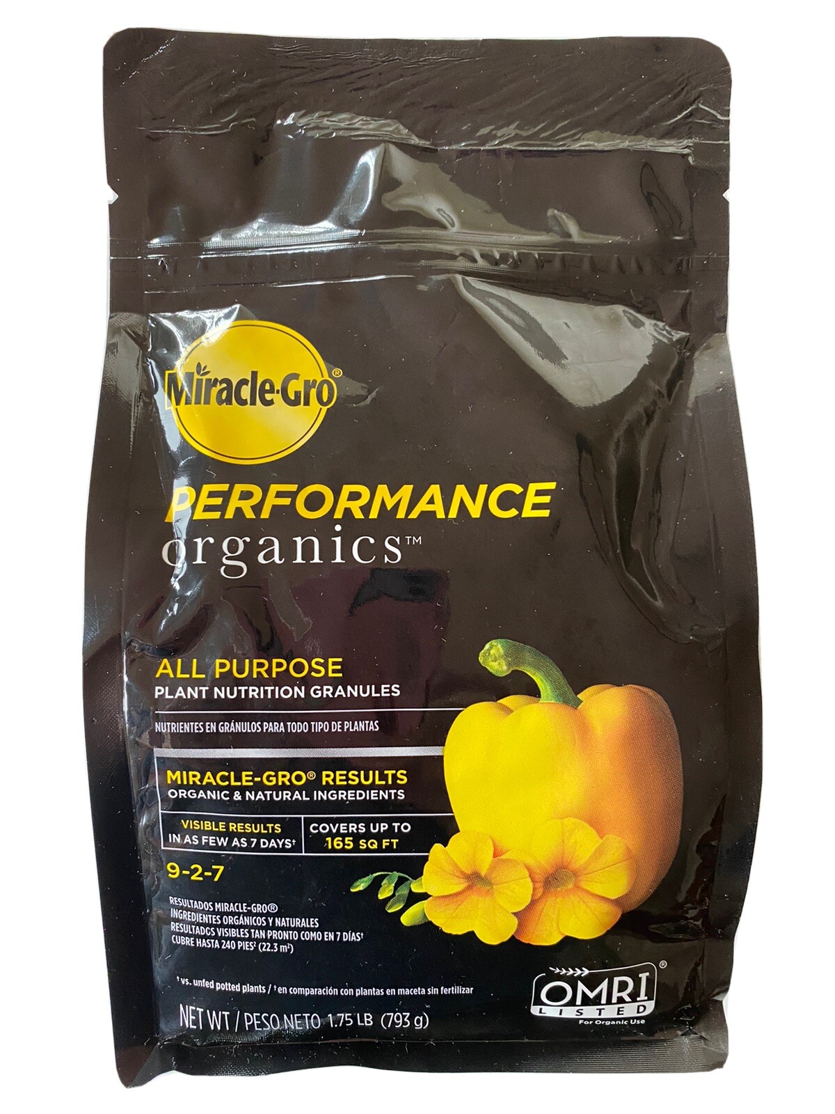 Miracle-Gro Performance Organics 9-2-7 All Purpose Plant Food Granules 1.75lbs