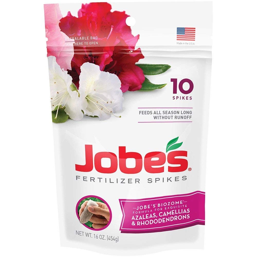 Jobe’s 100046761 Azalea, Camellia & Rhododendron Fertilizer Spikes 9-8-7, 3 P…