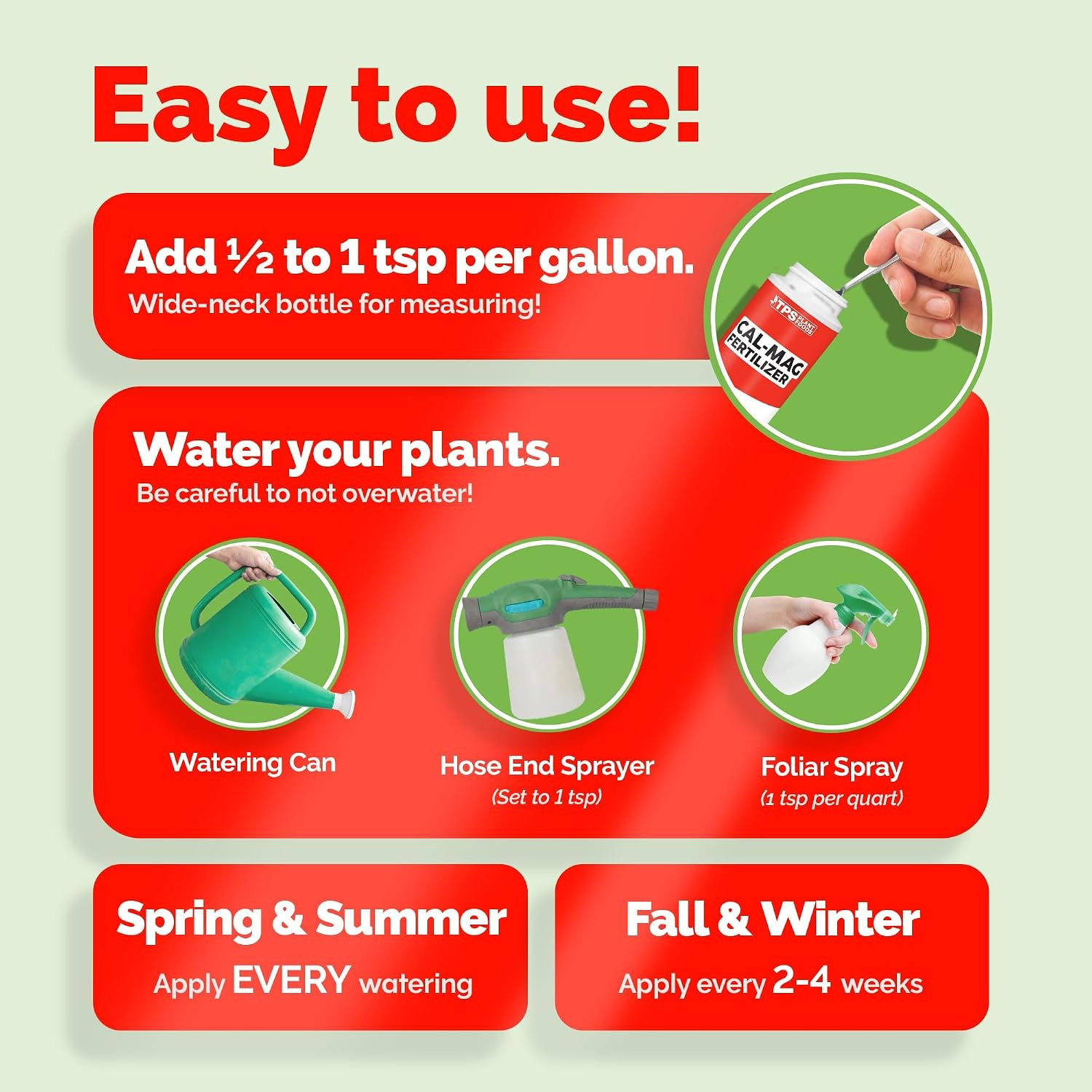 Cal-Mag for Plants Plus Iron and Micros Calcium and Magnesium Prevent Common D