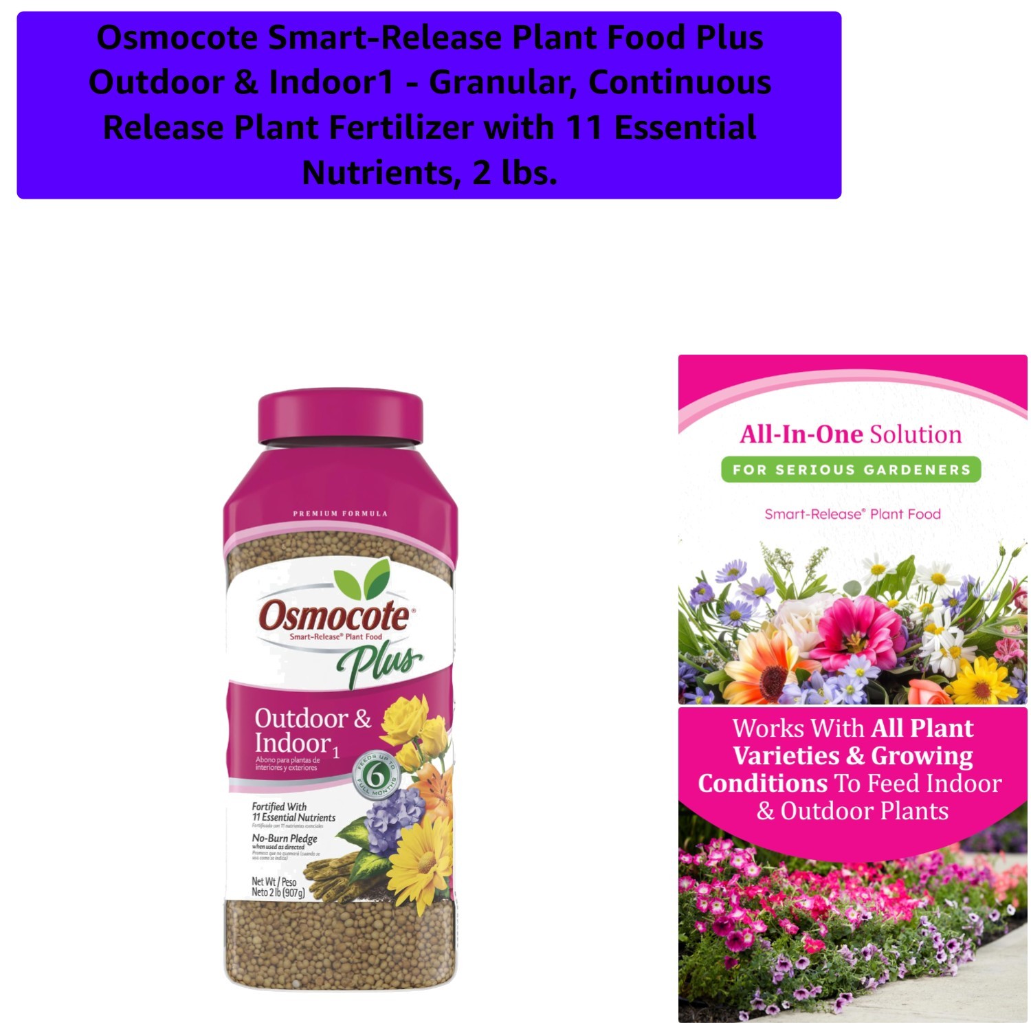 Continuous Release Fertilizer: Smart-Release Plant Food for Indoor & Outdoor Use