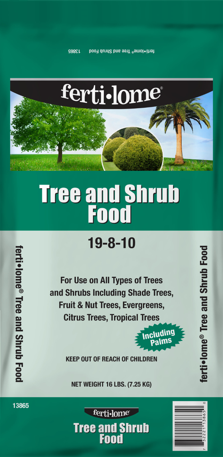 Fertilome Tree And Shrub Food 19-8-10 granular fertilizer 16 lb trees bushes