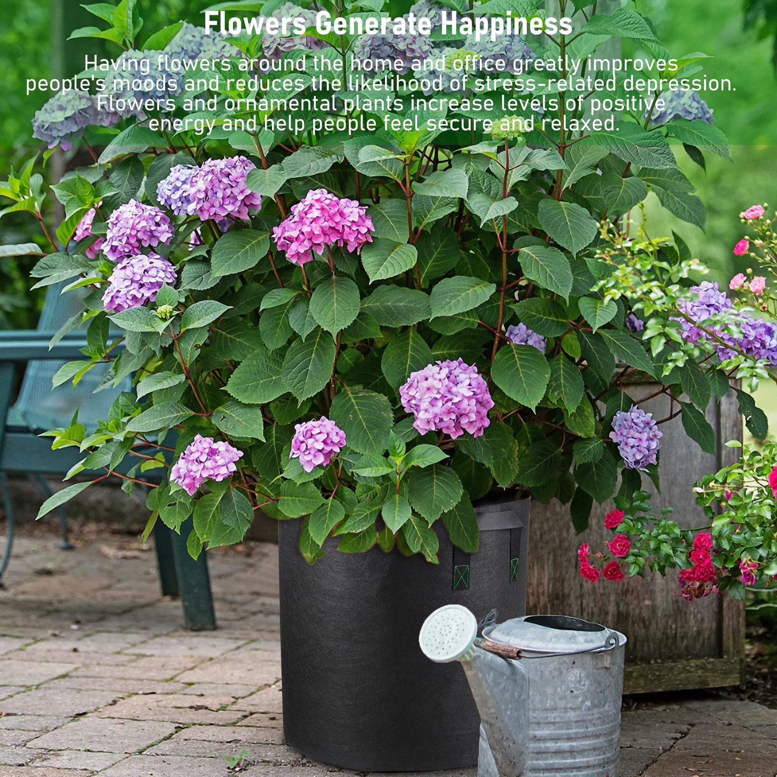 Taller Grow Bags for Deep Root Plants, 7 Gallon 8 Pack Thickened Nonwoven Fab…
