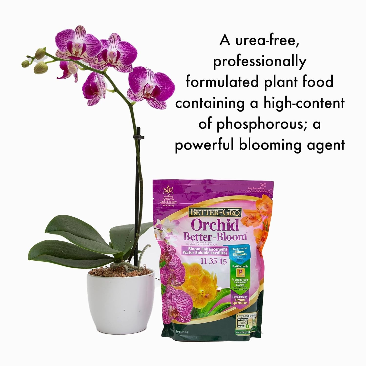 Professional 16oz Orchid Fertilizer – Urea-Free For Vibrant, Lasting Blooms
