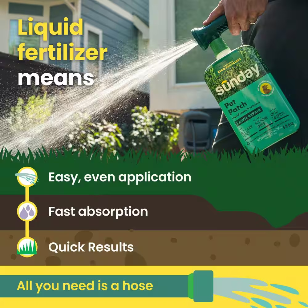 Pet Patch 43 Fl. Oz. 2,500 Sq. Ft. All Purpose Liquid Lawn Fertilizer for Pet Sp
