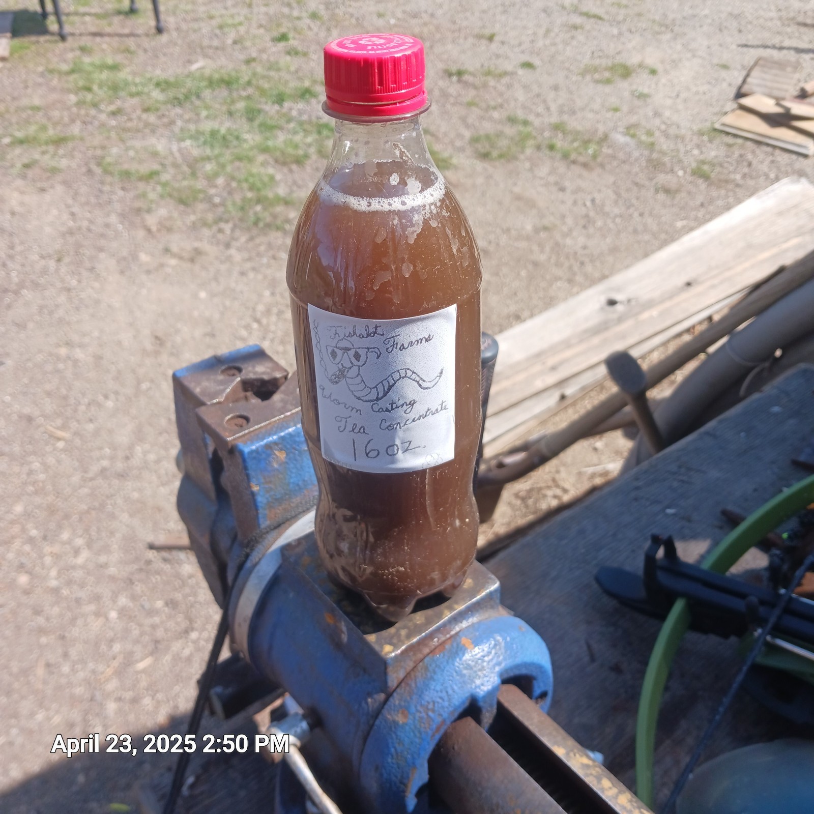 32 Oz. Worm Casting Tea Concentrate Two 16 Oz. Bottles Made On Order