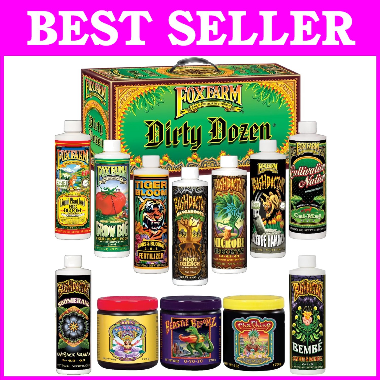 Fox Farm Liquid Nutrients Kit – Boosts Plant Growth & Blooms