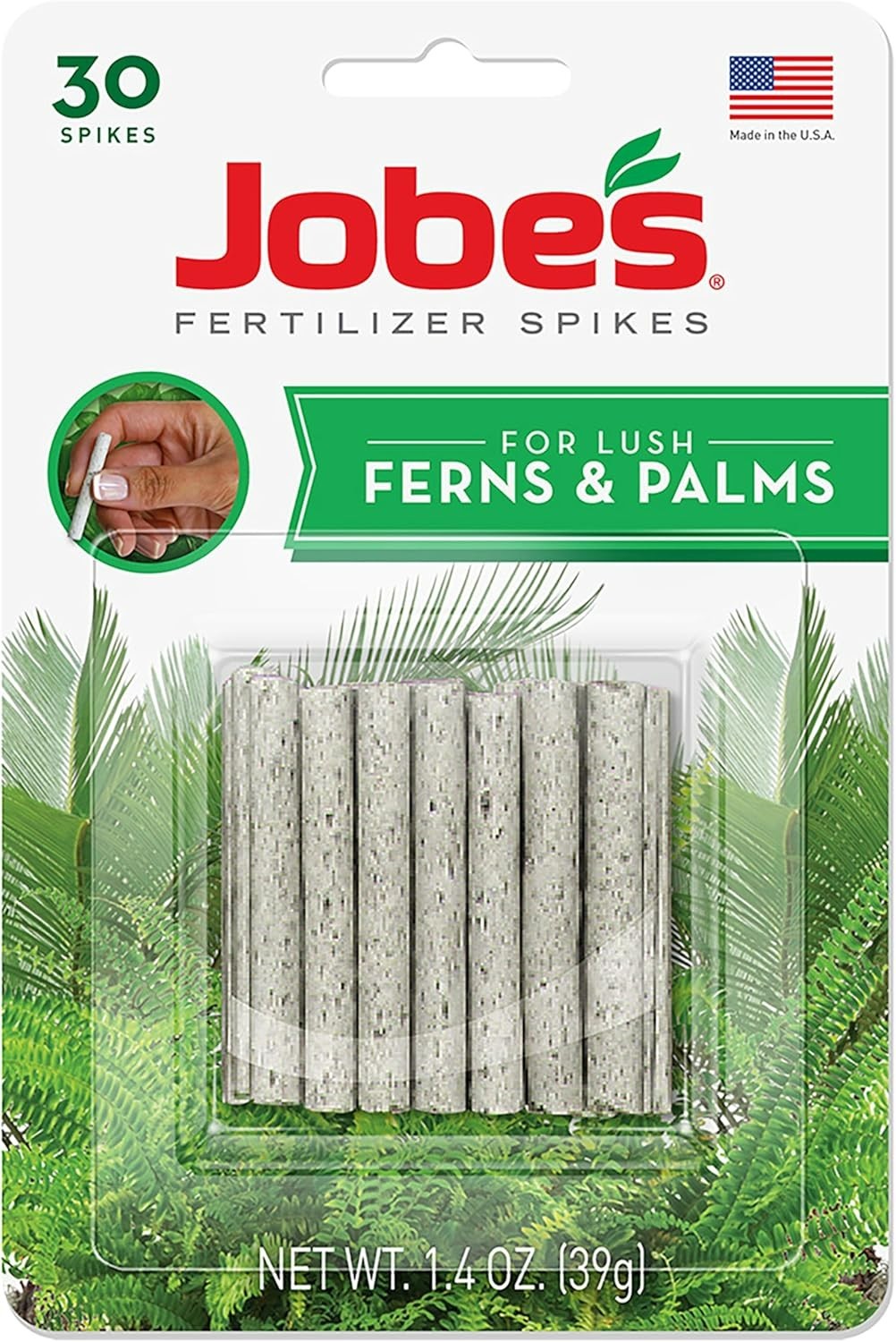 30 Count Fertilizer Spikes for Ferns & Palms – Easy Plant Food Solution