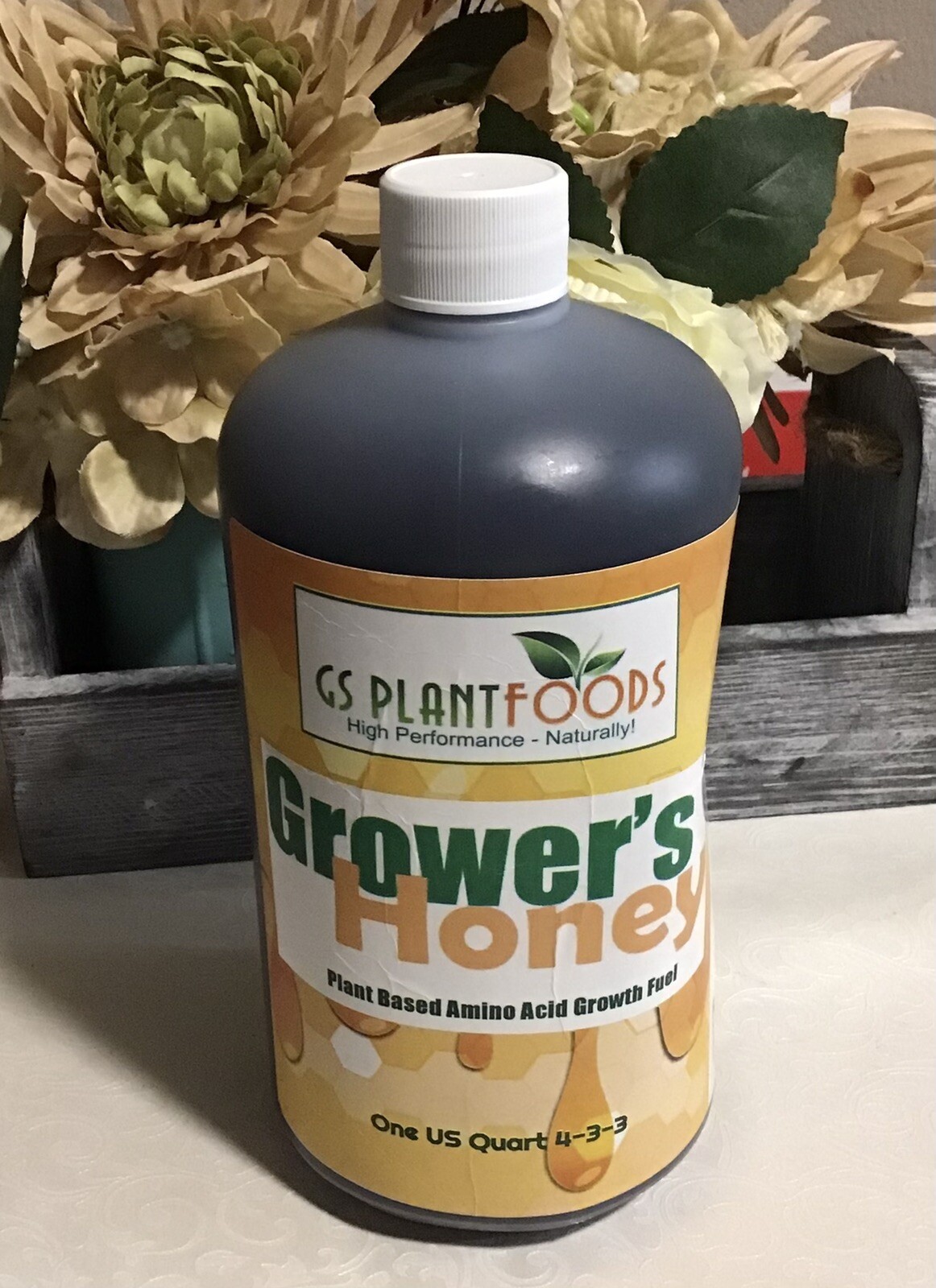 Grower’s Honey Plant Based Liquid Fertilizer by GS Plant Foods Organic 1qt New