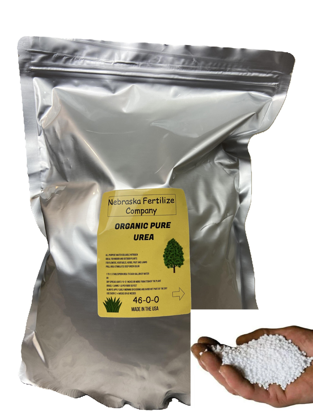 5 lb Urea 46-0-0 Agricultrual Grade 99.9 % Pure made in the USA 525