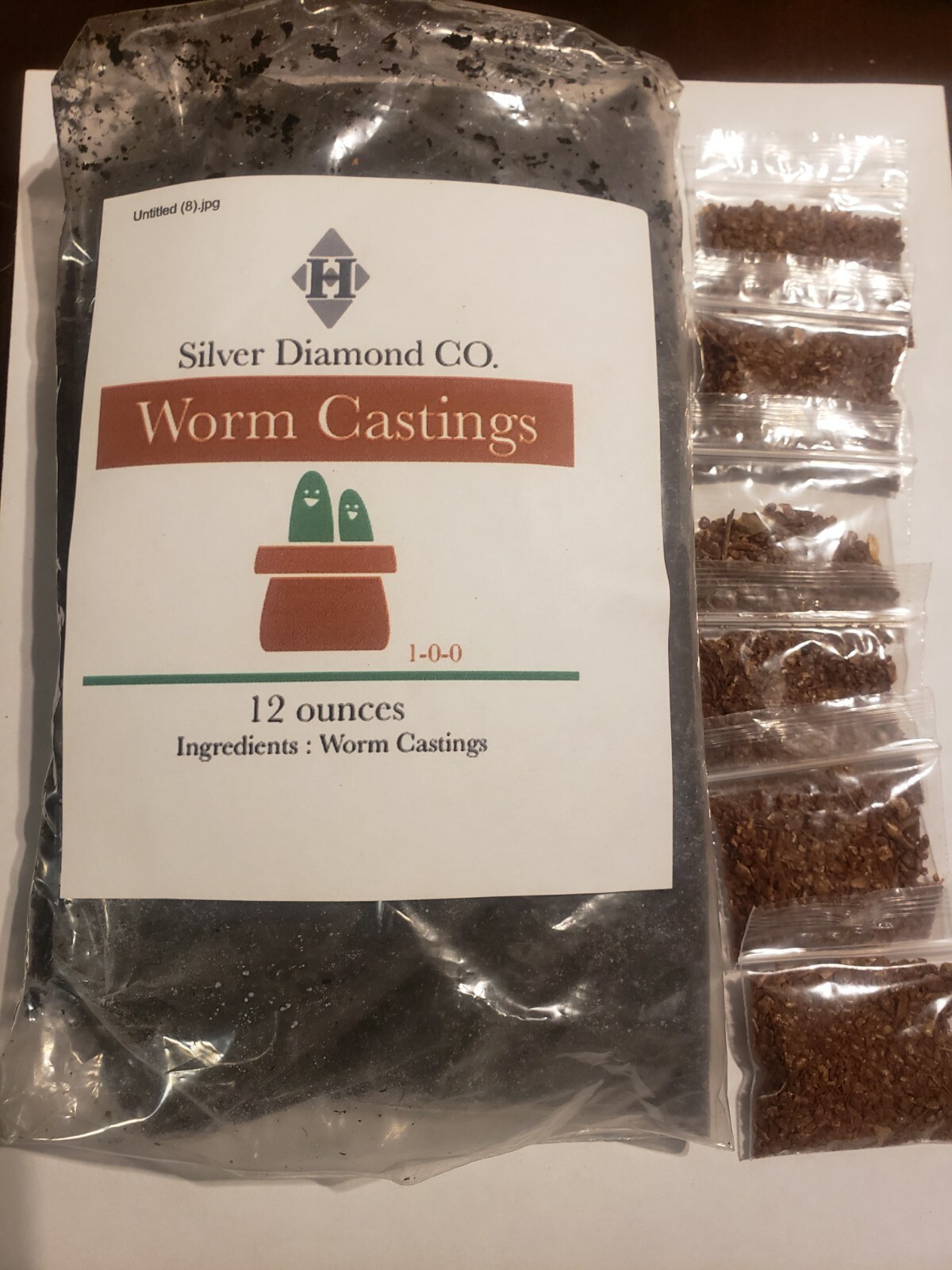 WORM TEA COMBO (12OZ CASTINGS ,2 OZ SUGAR SOURCE) WILL MAKE 50 PLUS GALLON