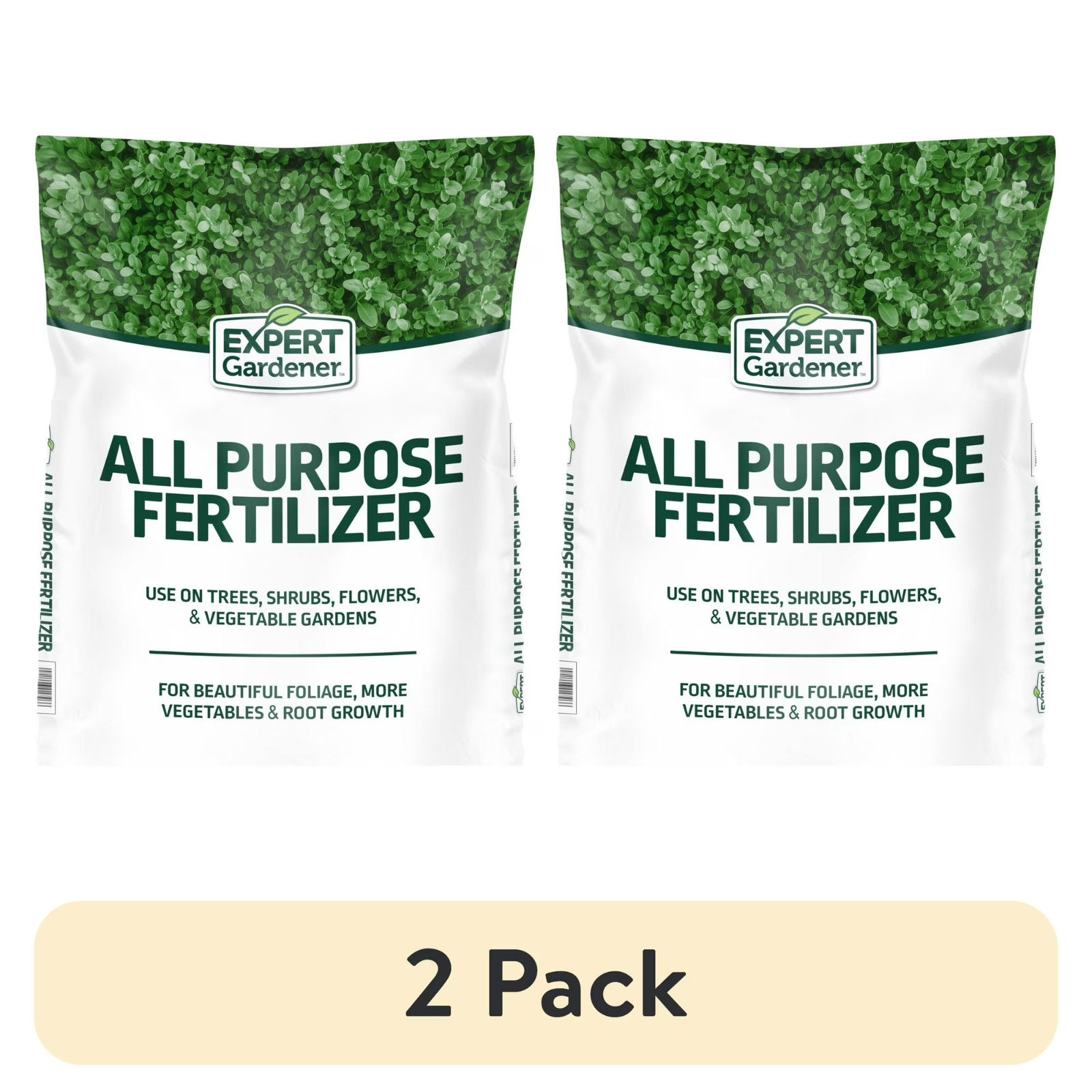 (2 pack) Expert Gardener All Purpose Plant Fertilizer, 10-10-10 Fertilizer,40 lb