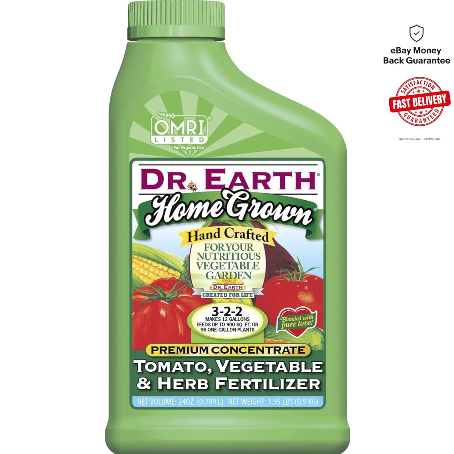 Sustainable 24oz Concentrate Fertilizer for Lush Tomato & Vegetable Gardens