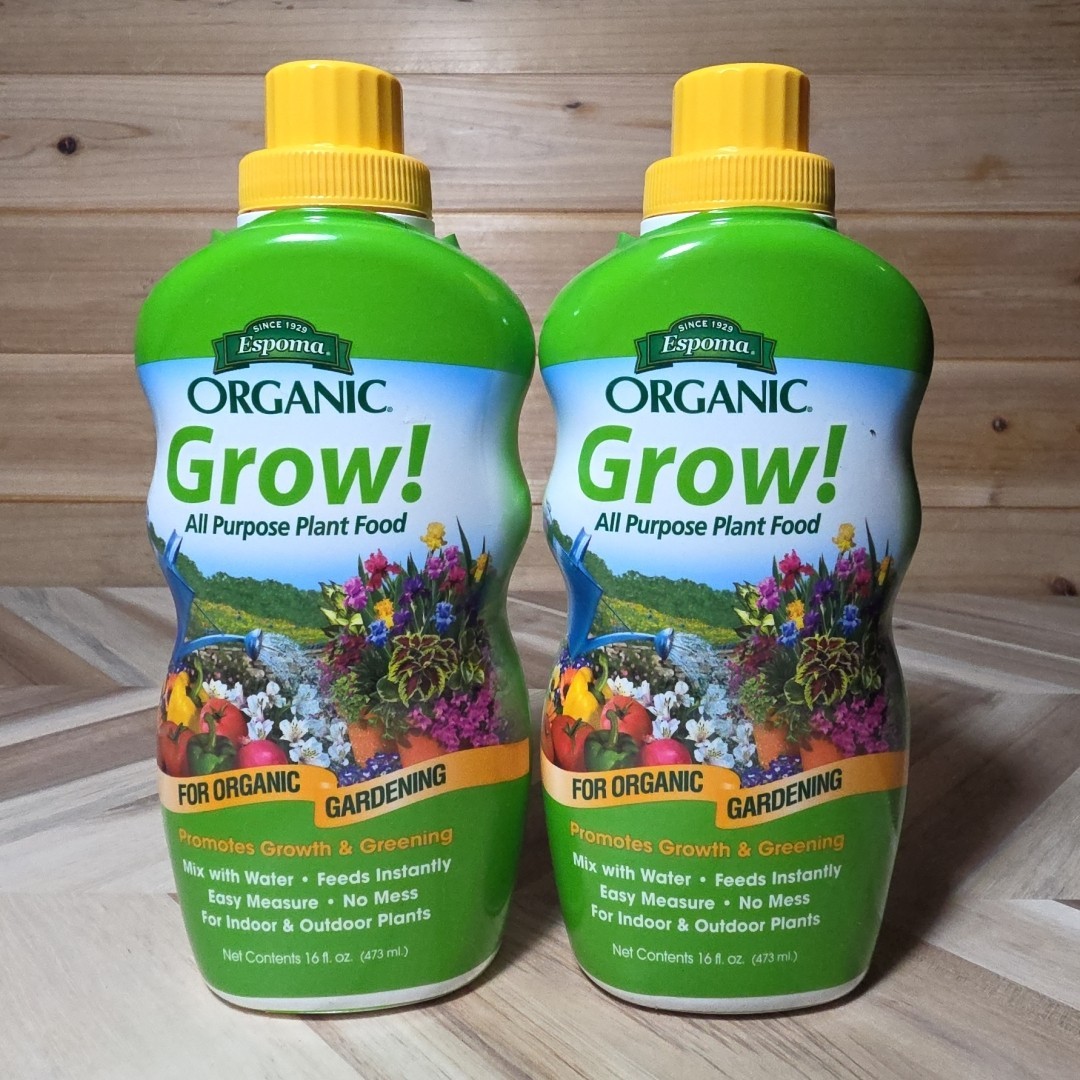 Espoma Organic GROW~ Growth & Greening ~8 oz Concentrate Organic Gardening 2 Pk