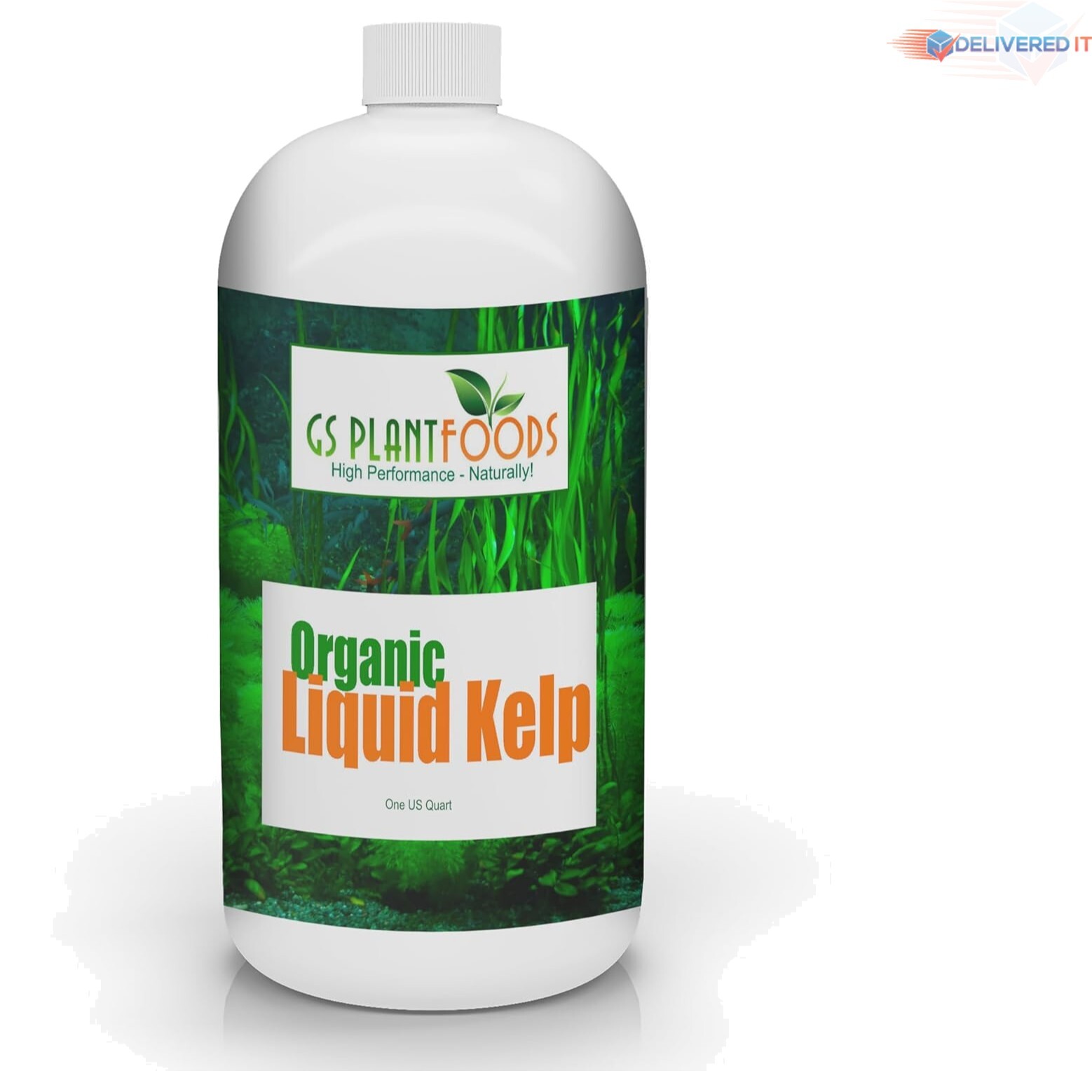 Organic Kelp Fertilizer Liquid 1 Quart OMRI Certified Plant Growth Soil Health
