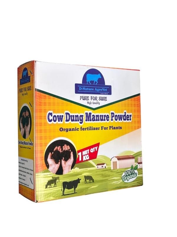 D-Nature AgroVet Mangala Cow Dung Powder For Organic Farming, Composting