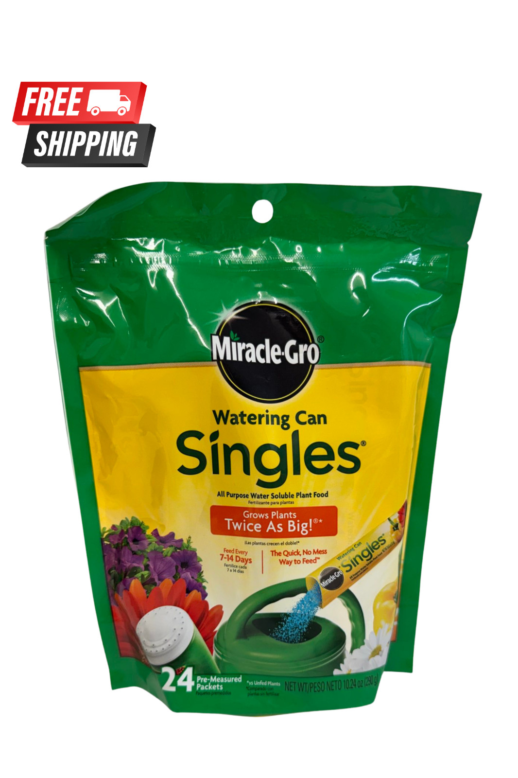 Miracle-Gro Watering Can Singles 24-Pack All Purpose Plant Food Few Left!