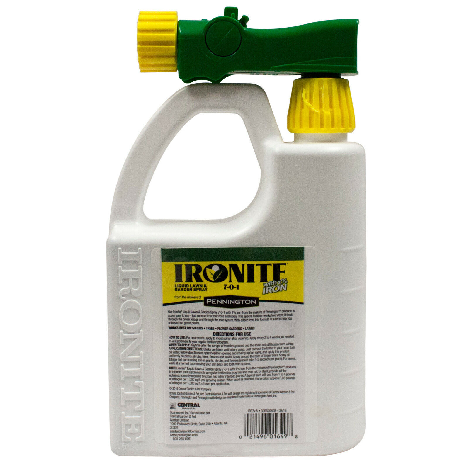 Ironite 100525937 32 oz Liquid Iron Supplement Fertilizer – Quantity 8