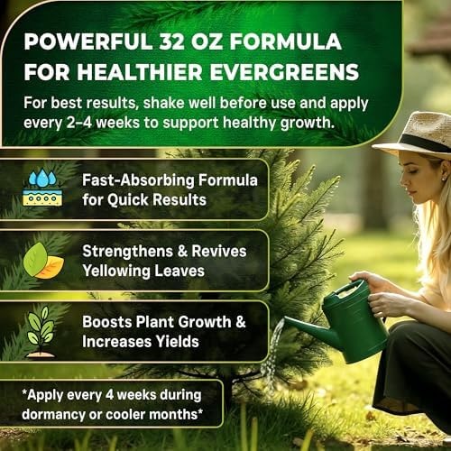 Leaves and Soul Evergreen Tree Fertilizer 32 oz, Professional Liquid Evergree…