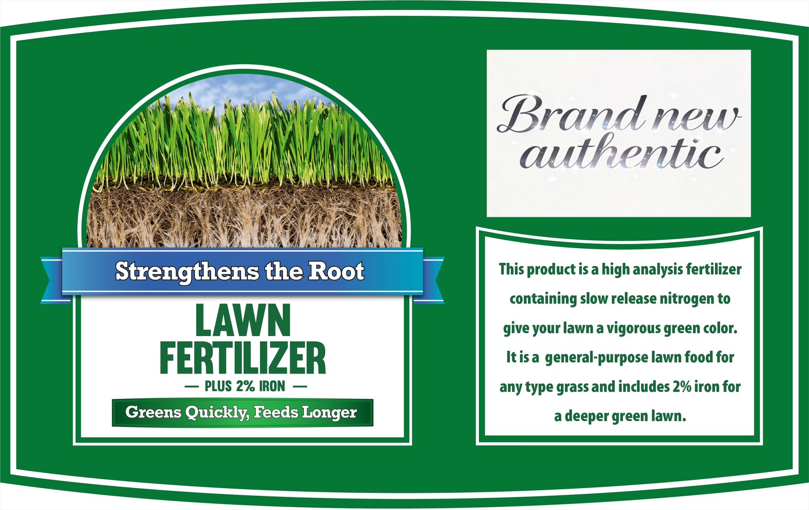 Lawn Food Fertilizer 30-0-4, Plus 2% Iron, 33.6 lb., Covers 12,000 Sq. ft.