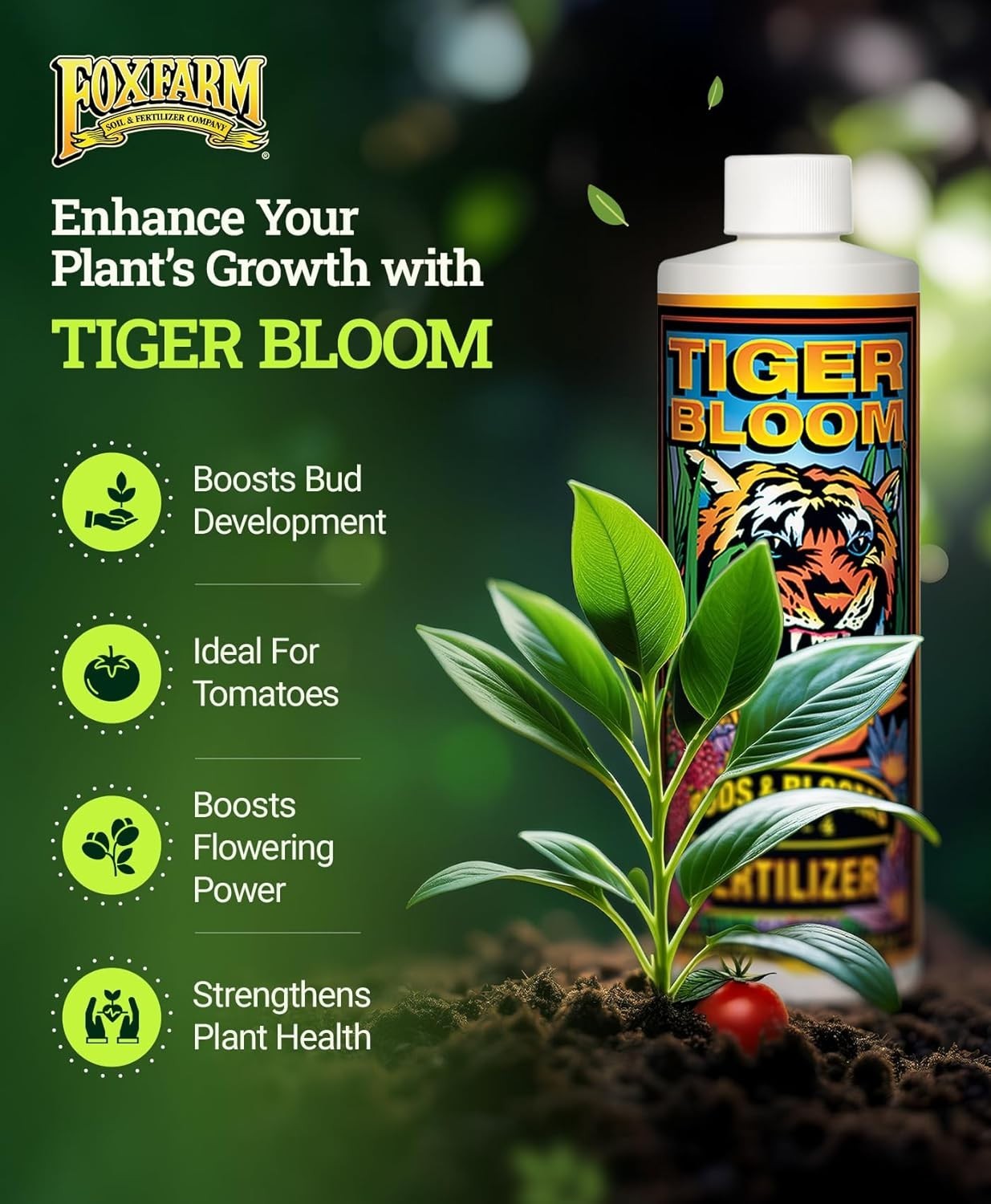Liquid Fertilizer Set: Tiger Bloom, Grow Big & Big Bloom – 3 Bottles for Results