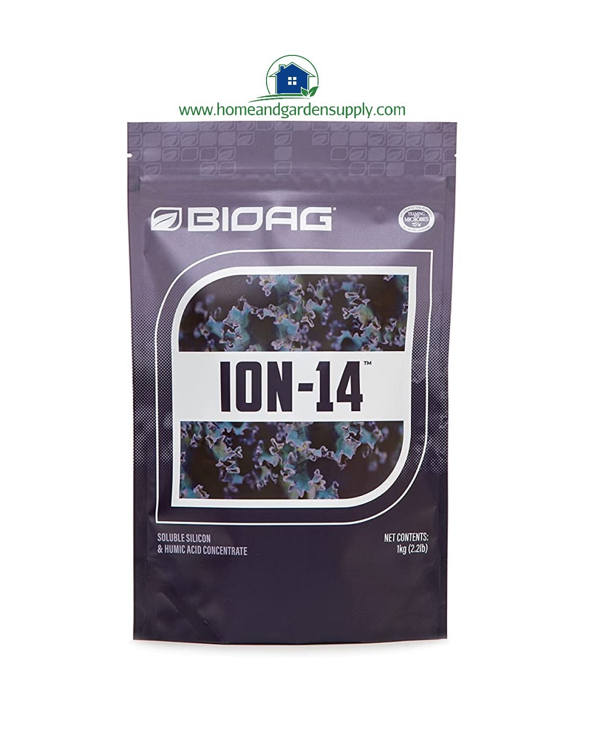 ION-14 Dry Soluble Essential Silicon & Humic Acids 1 kg Pouch by BioAg