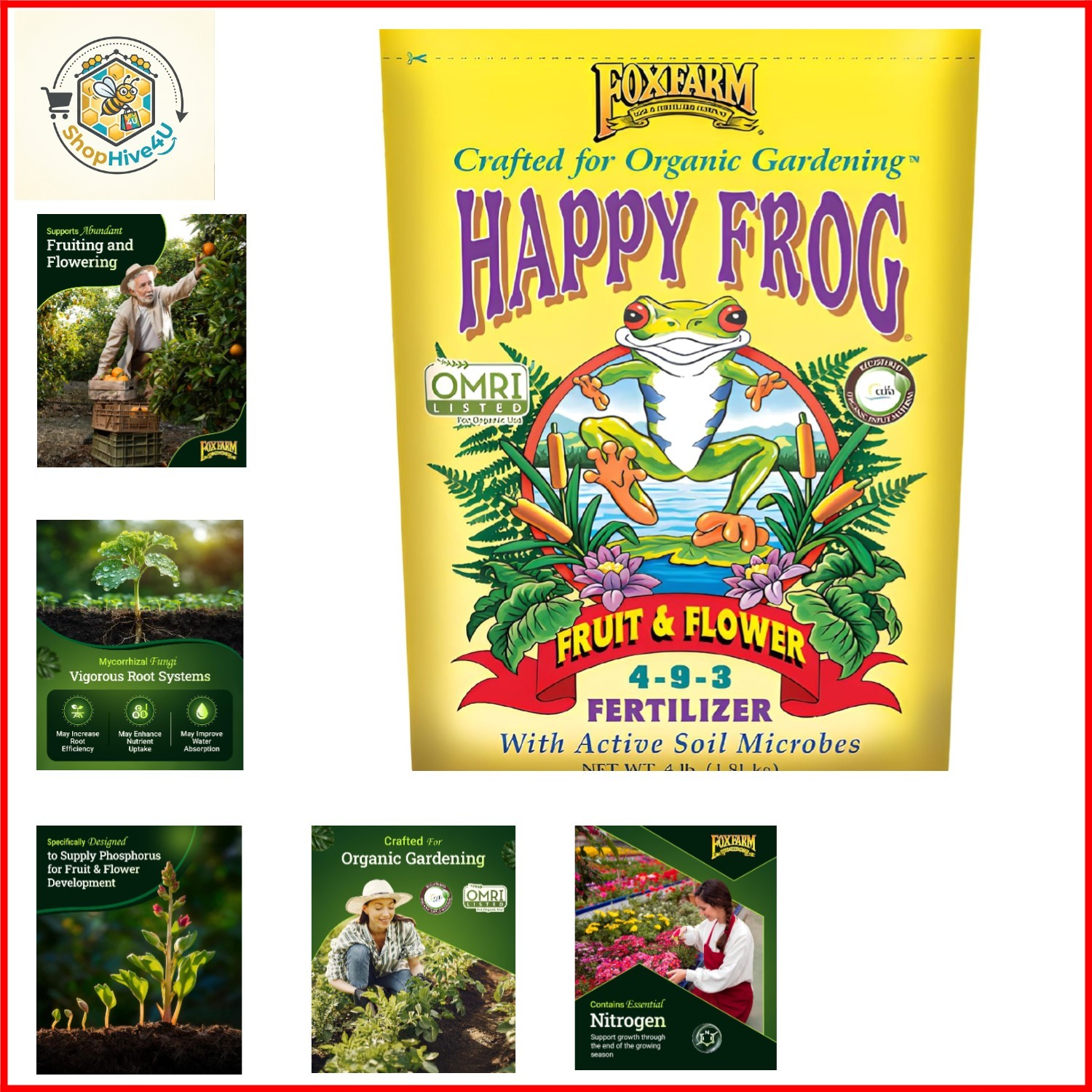 Happy Frog Fruit & Flower Fertilizer – Supports Abundant Fruit & Flowering – …