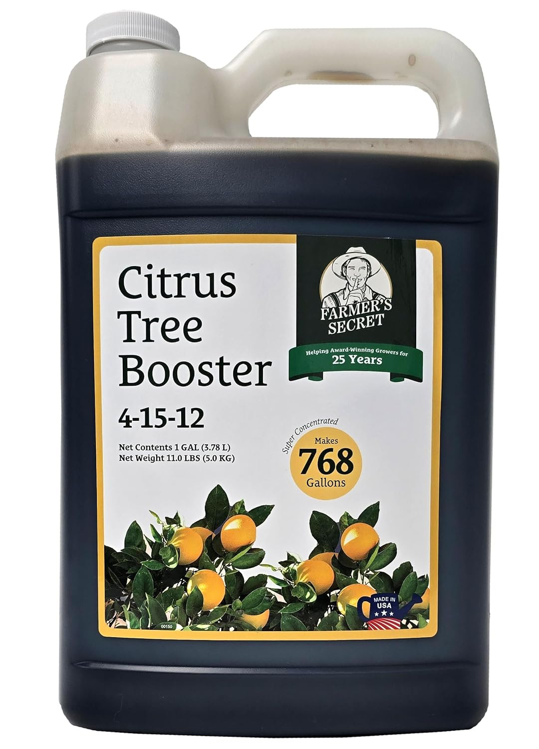 Farmer’s Secret Citrus Tree Booster Fertilizer (128oz) – Super Concentrated – Fo