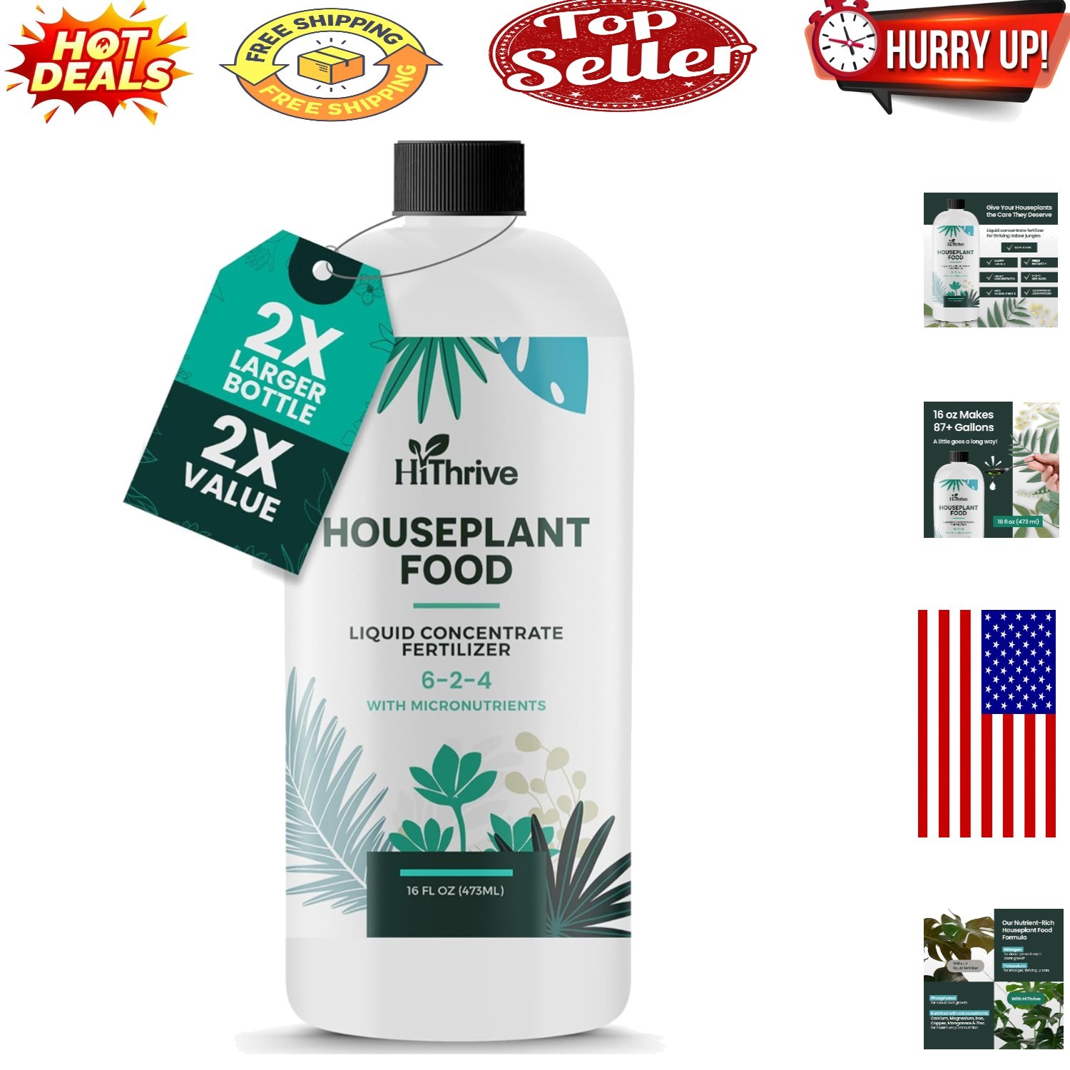 All-Purpose Indoor Plant Fertilizer – 87+ Gallons of Healthy Growth