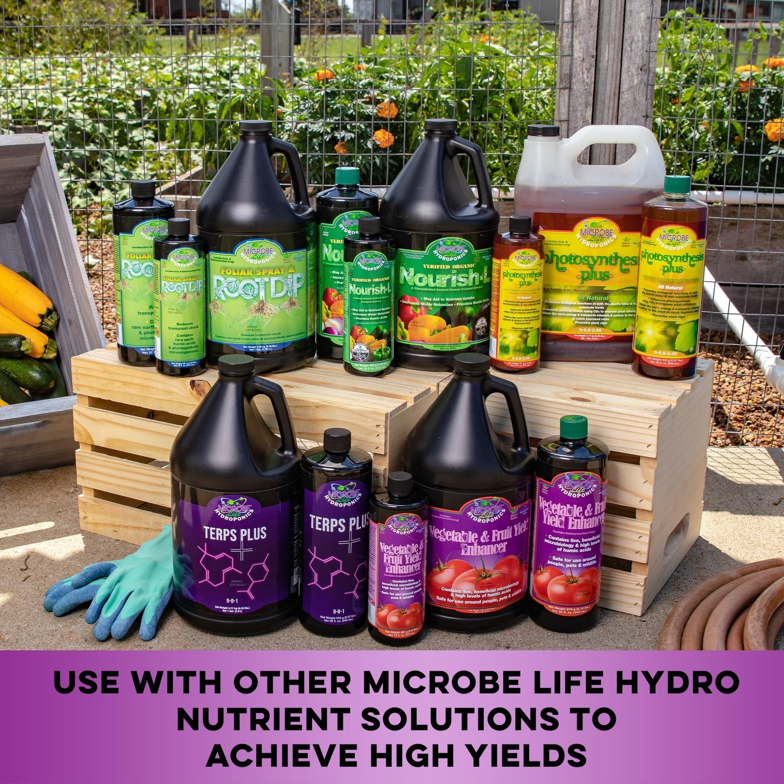 Microbe Life Hydroponics ML21345 Vegetable & Fruit Yield Enhancer, 16 oz