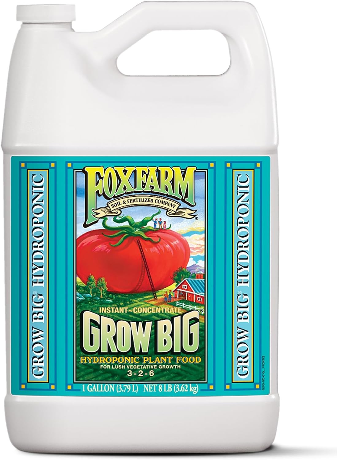 Grow Big Hydroponic Plant Food – 3-2-6 Liquid Plant Fertilizer for Lush Vegetati