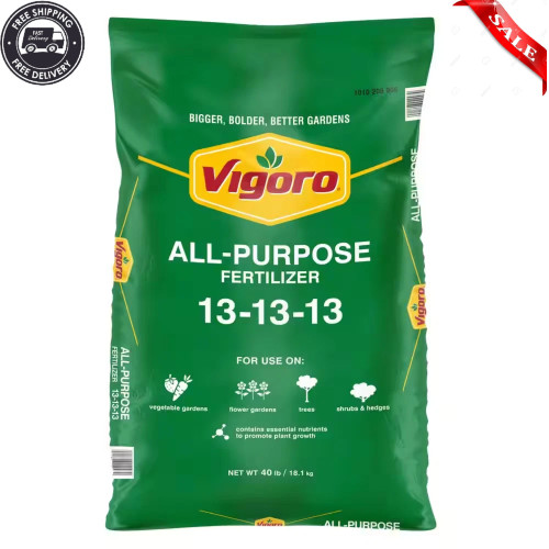 All-Purpose Fertilizer 13-13-13 Balanced Plant Food 40 Lbs Bag Garden Lawn