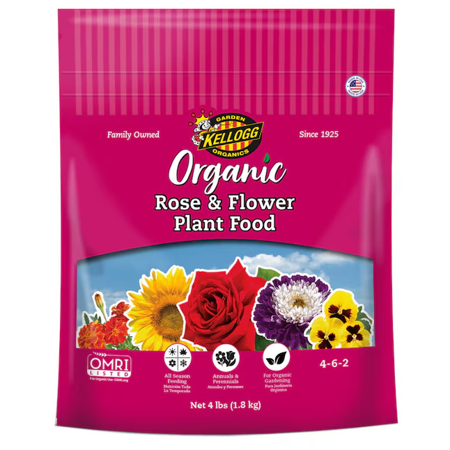 Kellogg Organic Plus 4-lb 4-6-2 Organic Natural Flower Food