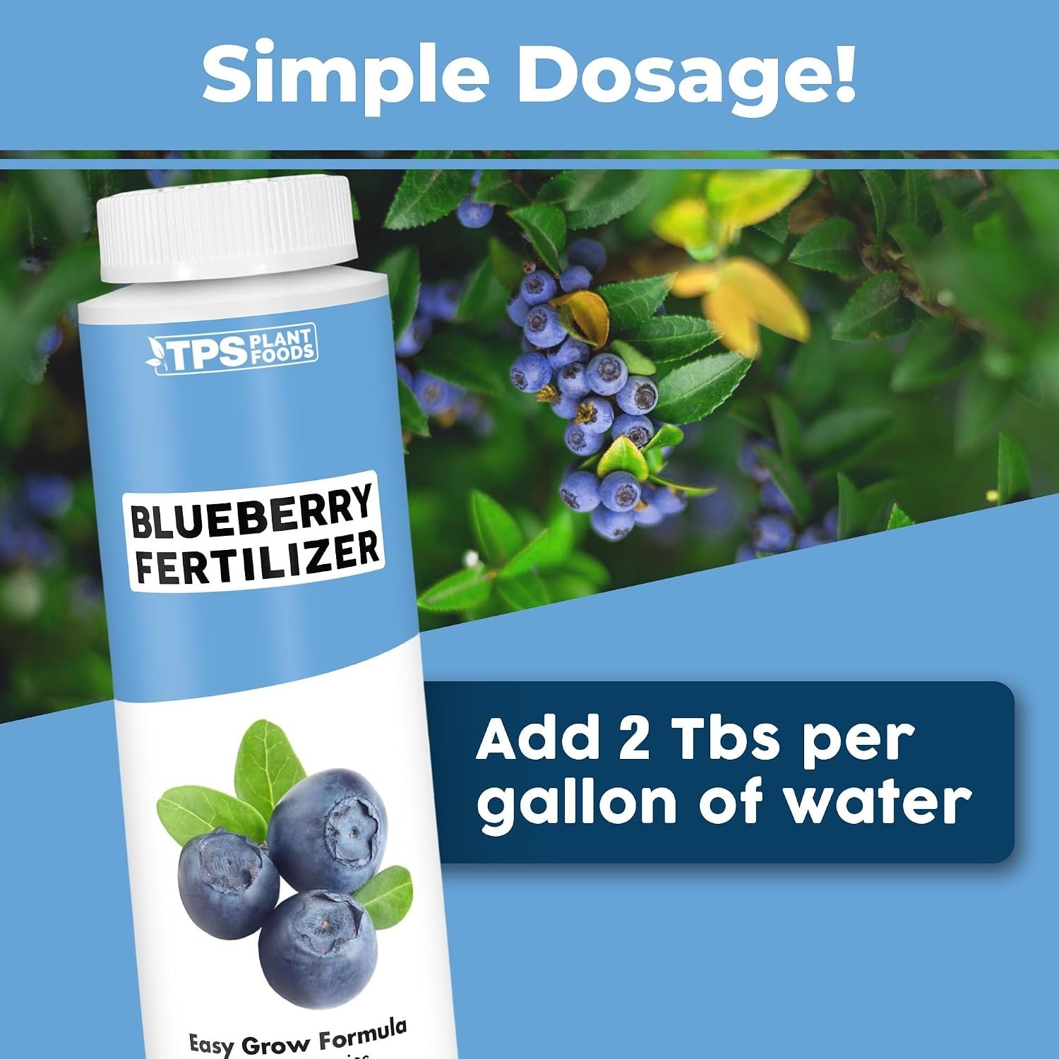 Blueberry Fertilizer – Liquid Plant Food for Bigger Berries, Better Fruit Pro…