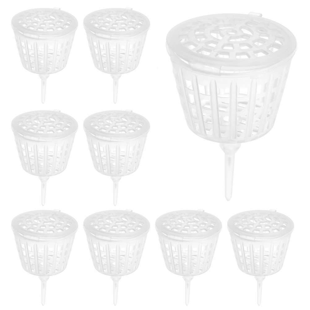 30 Pcs Transparent Cover Stainless Steel Fertilizer Boxes for Bonsai Plants