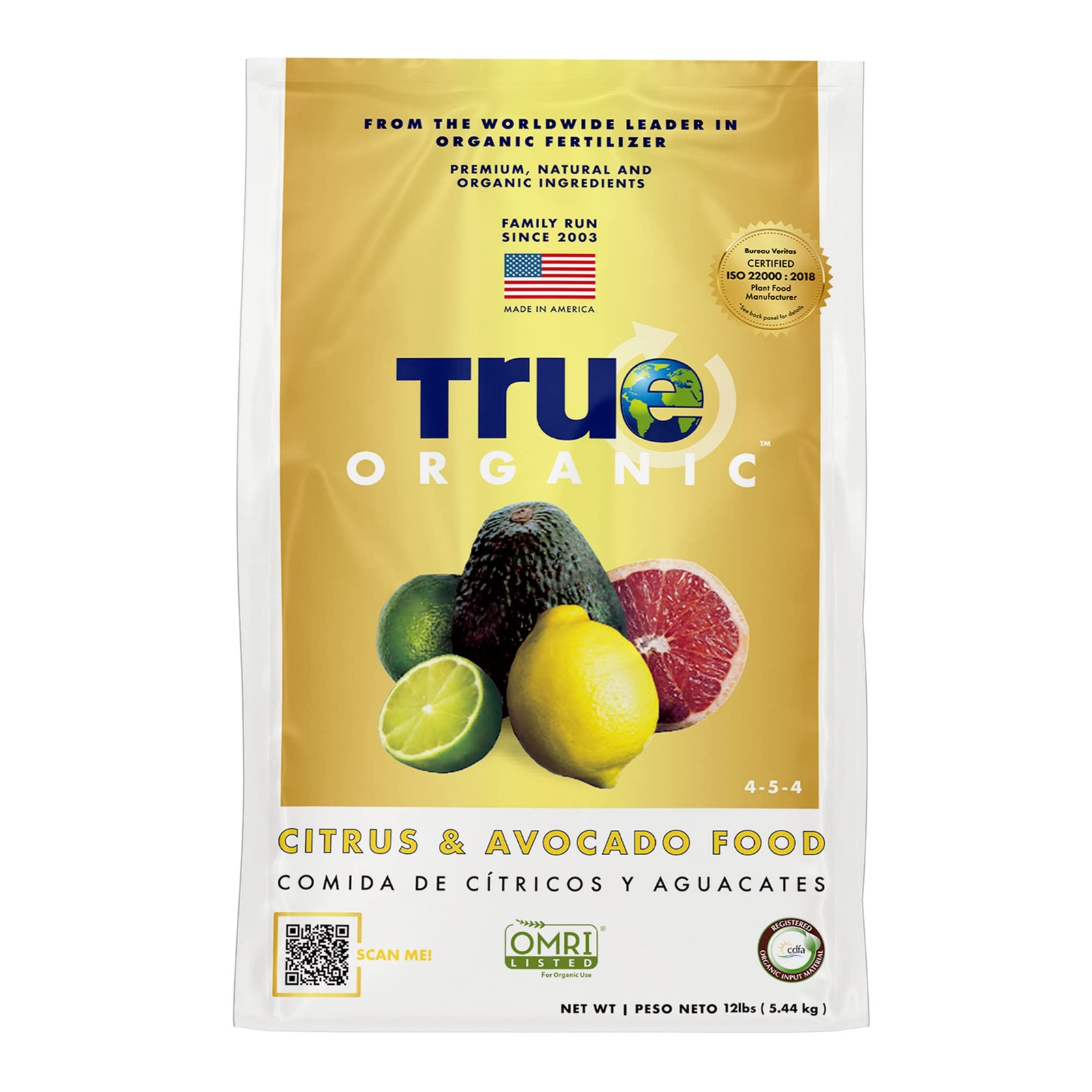 Citrus Avocado Fertilizer 12 Lbs Organic Calcium Rich For Lush Foliage And Fruit