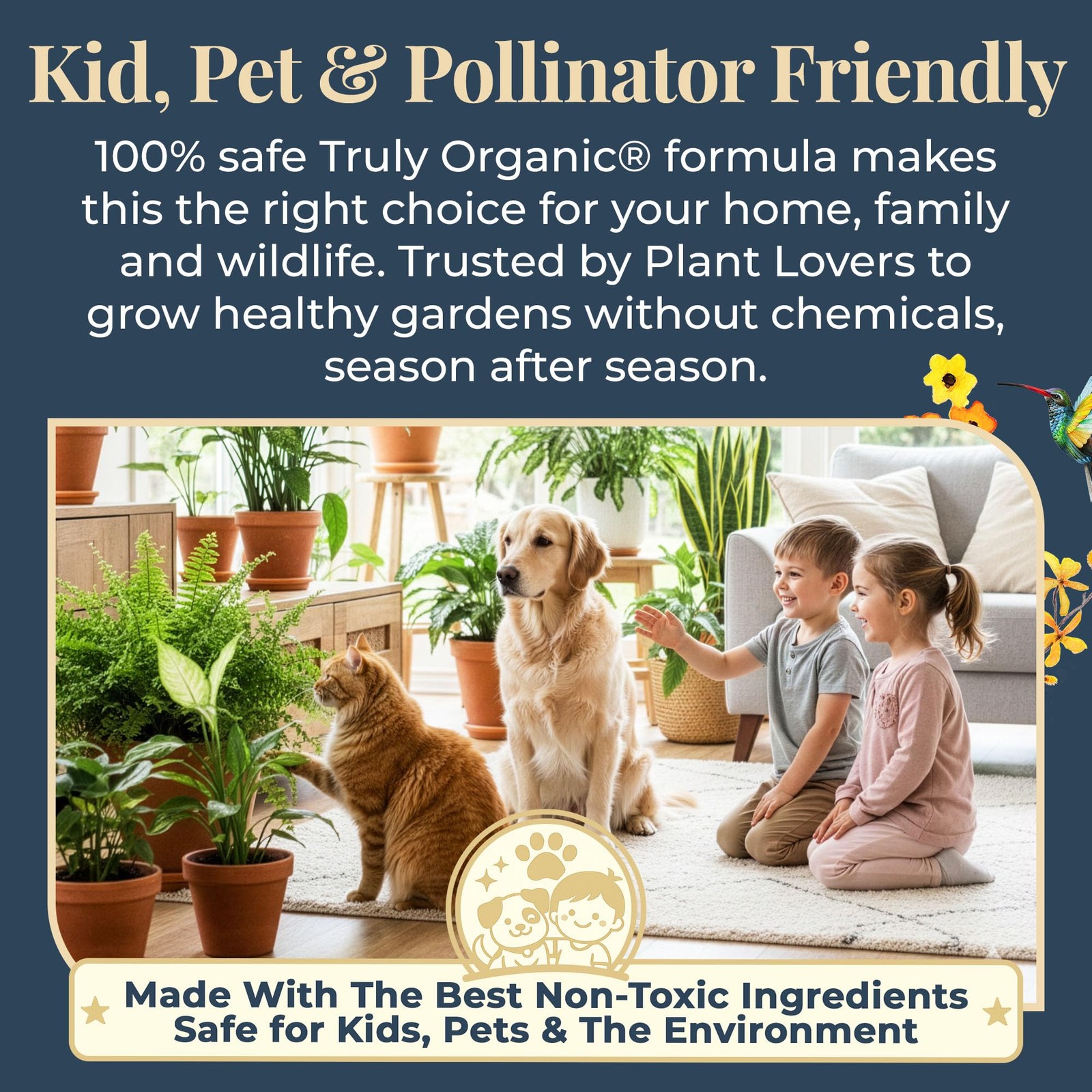 – All-Purpose Organic Fertilizer & Plant Food Concentrate – Water Soluble Fee…