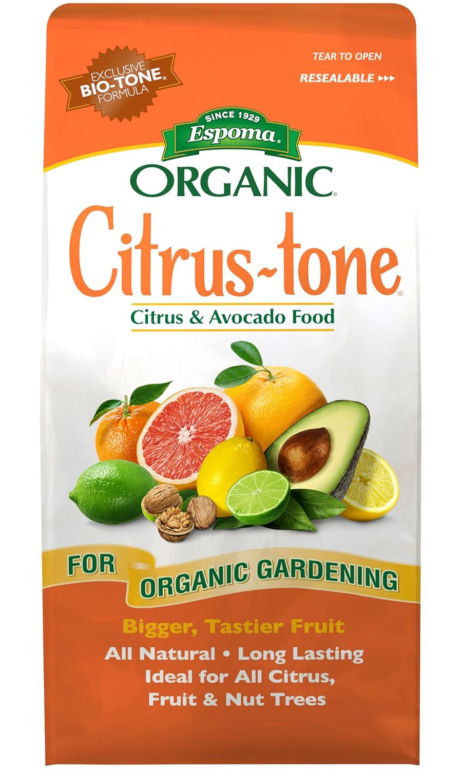Organic Citrus-Tone 5-2-6 Natural & Organic Fertilizer and Plant Food for All Ci