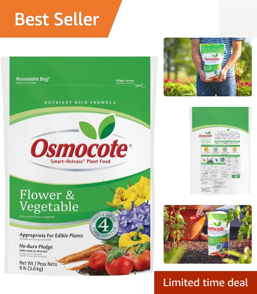 Smart-Release Plant Food – 8 lb. for Flowering & Vegetables, NPK 14-14-14