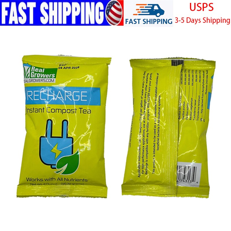 2oz Real Growers Recharge, Mycorrhizae Soil Inoculant for Plant Root Development