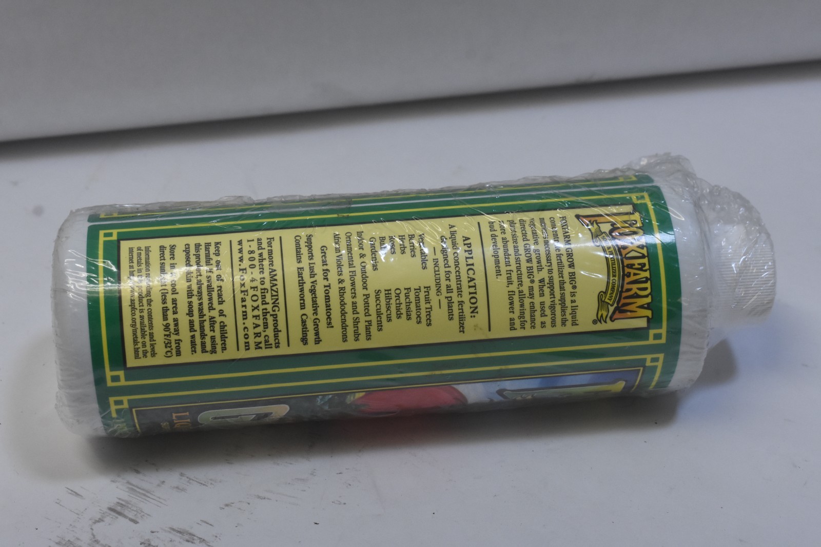 Foxfarm Grow Big Instant Concentrate Liquid Plant Food 1 lb Bloom Fertilizer