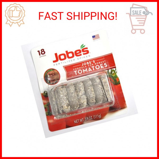 Jobe’s Garden Fertilizer Spikes, Easy Plant Care Fertilizer for Tomato Plants, 1