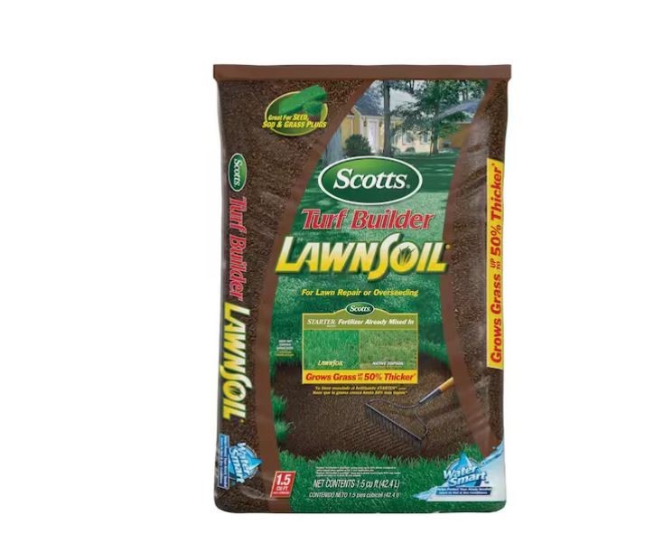 Turf Builder Lawn Soil 1.5 Cu. Ft. for Lawn Repair or Overseeding, Use to Plant