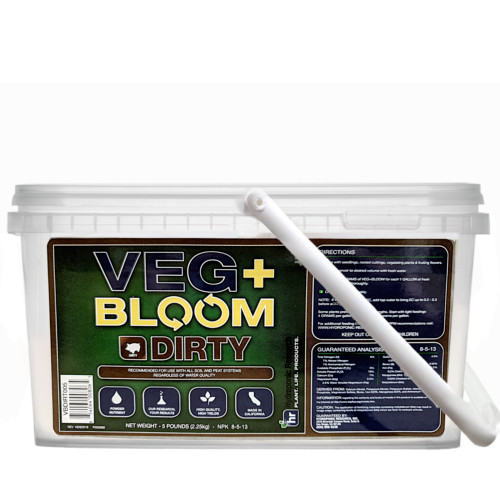 Veg+Bloom Dirty Formulated Nutrient Powder Soil and Peat Hydroponic Research