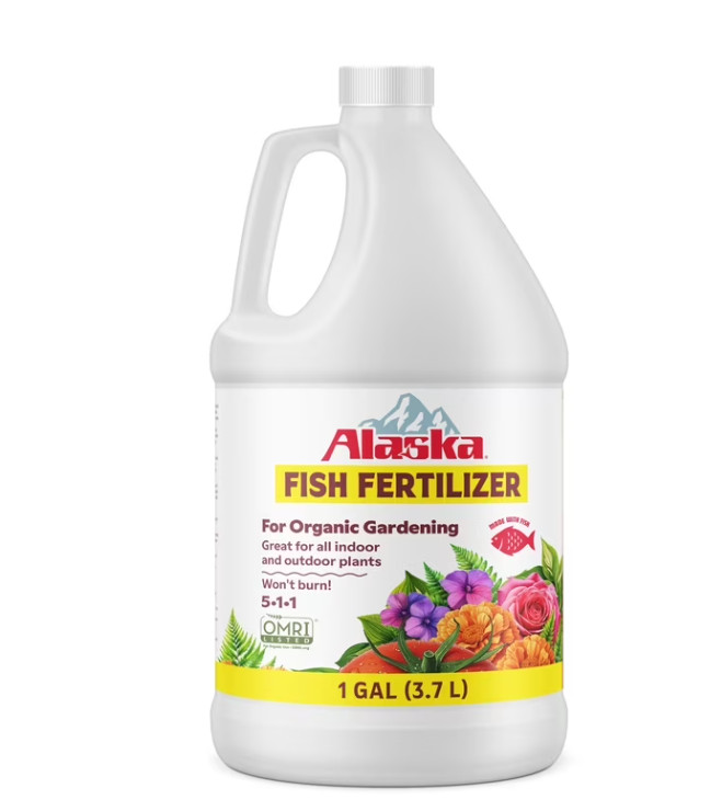Alaska Fish Fertilizer 5-1-1 Plant Food, 1 gal, new