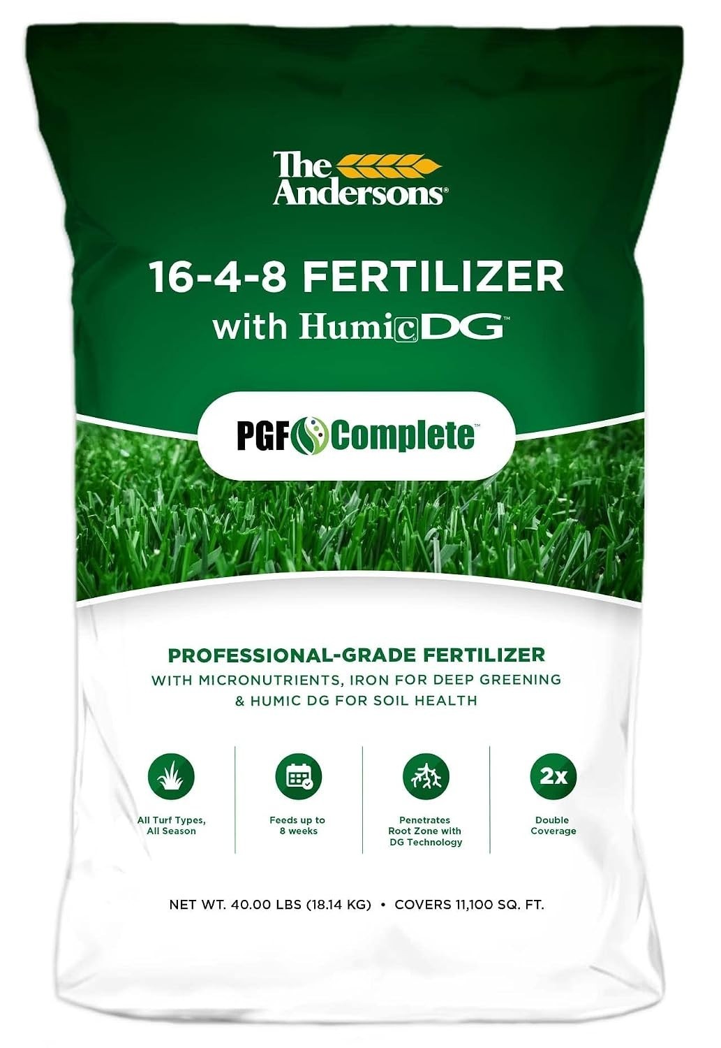 Lawn Care Fertilizer – PGF Complete 40 lb Granules With Humic Acid