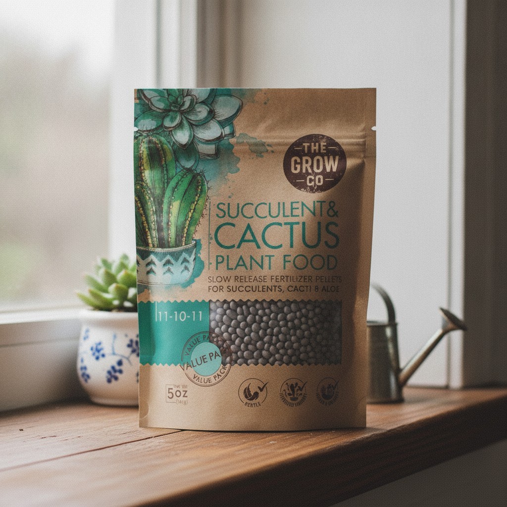 Cactus & Succulent Indoor Plant Fertilizer, Long Lasting Formula, 5oz | Slow-…